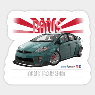 Toyota Prius 2JZ LW Green Sticker